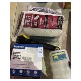Misc Lot Door Draft Stopp, Plastic Organizer,