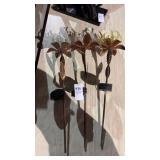 Glass Metal Garden Flowers