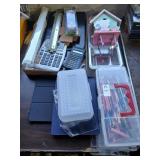 Lot of home office, kids supplies, navy items