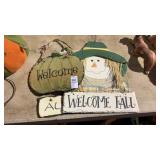 Slate Fall Welcome Signs