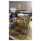 Vintage MCM Gold Tone Magazine Rack