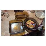 3 Amber Colored Pyrex Baking Dishes