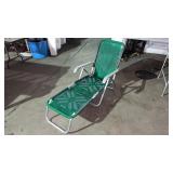 Aluminum Woven Macrame Lawn Chair Set 3pc