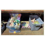 Three Totes of Easter Decor