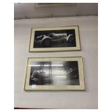 3 Framed Prints of Vintage Automobiles