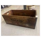 Vintage Esskay wood advertising crate