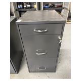 Small 3 level filing cabinet