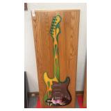Oak Framed Wall mounted Guitar