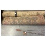 Antique Beige, Red, and Blue Rug