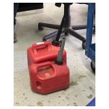 2 small gas containers