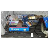 Shelf of Ultra-Duty Grease and Grease guns