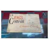 Vintage 1963 Corvair Ownerï¿½s Guide