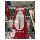 Vintage Coca-Cola metal wall thermometer sign