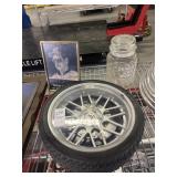 Tire Wall Clock, Dale Sr. Framed Picture, Dewar