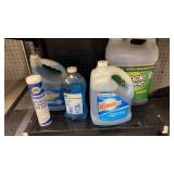 Scott Shop Towels, Windex, Simple Green Cleaner,