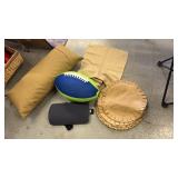 Burlap Pillow, placemats, napkins & lumbar