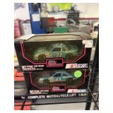 2 1:43 scale die-cast NASCAR stock car replicas
