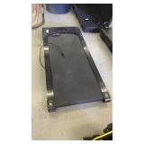 Compact black walking pad treadmill