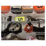 Two Shelves of Halloween Decor