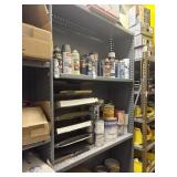 Shelves of Spray Paints and Hardware