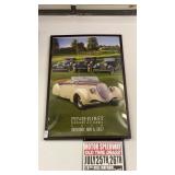 Signed Framed poster for the Pinehurst Concours