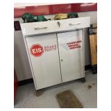 Vintage industrial storage cabinet