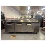 Stainless steel commercial pizza or sandwich prep