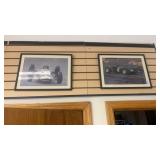 2 Framed Images of 1960 F1 cars