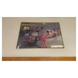 1992 Hooters Racing Framed poster Alan Kulwicki