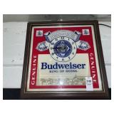 Vintage Budweiser "King of Beers" wall clock *