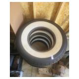 4 white wall tires Michelin 7.5R17 xca