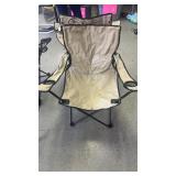 2 Beige Branded Folding Chairs