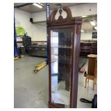 Pulaski furniture-Wooden lighted curio cabinet