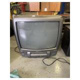 Broksonic CRT television and VCR combo unit