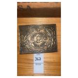 vintage solid brass belt buckle "American Express