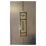 Vintage plastic advertising thermometer from