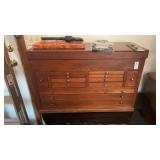 Vintage Wooden Machinist Chest