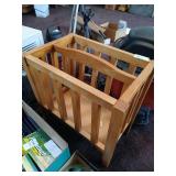 Wooden magazine rack