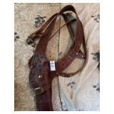 vintage brown leather western-style shoulder