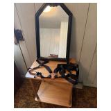 Hanging Mirror, End Table, & Overall Straps
