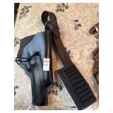 Black Leather Holster & Cartridge Belt
