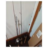 Lot of fishing rods