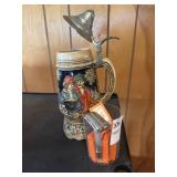 Beer Stein w/ Chrome safety razor & extra razors