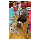 Plush Dog and Sloth, Mirror Case