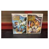Lot Of 2 Nintendo Wii Star Wars Clone Wars