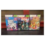 Lot of 3 Xbox 360 Kinect Games