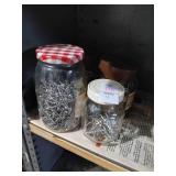 Lot of 4 jars of rivets