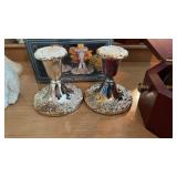 2 Silver Plated Candlesticks, International