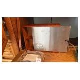 Wooden tea box and glass picture frame