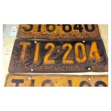 1925 Pennsylvania License Plate